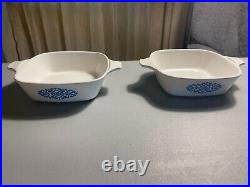 Corning Ware Blue Medallion Shell Oil Promo Set