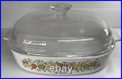 Corning Ware LE ROMARIN Casserole Dish Spice Of Life A-10-B