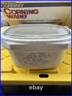 Corning Ware NOS 5 Qt Quart Country Cornflower Casserole Dish In Box A-5-337