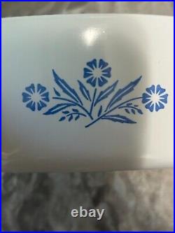 Corning Ware Rare Vintage Blue Flower 2-3/4 Cup P-43-B