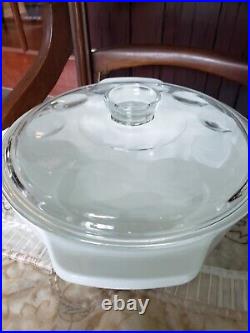 Corning Ware SPICE of LIFE B -4- B 4 QT. Round Casserole Bowl Dimpled Lid RARE