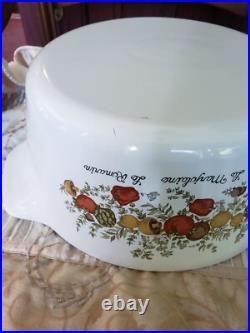 Corning Ware SPICE of LIFE B -4- B 4 QT. Round Casserole Bowl Dimpled Lid RARE