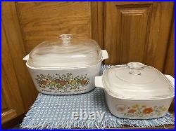 Corning Ware Spice Life L'Echalote La Marjolaine 5 Quart Dish A-5-B A-1 1/2-b