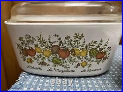 Corning Ware Spice Life L'Echalote La Marjolaine 5 Quart Dish A-5-B A-1 1/2-b