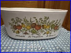 Corning Ware Spice Life L'Echalote La Marjolaine 5 Quart Dish A-5-B A-1 1/2-b