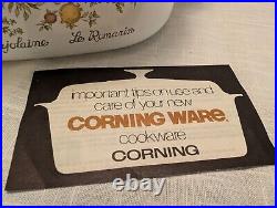 Corning Ware Spice Of Life Pyrex Glass Lid Covered Casserole Dish 5 Quart Unused