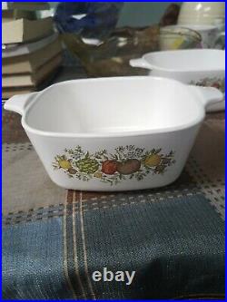 Corning Ware Spice of Life P-43-B Casserole Dish 2 3/4 Cup. Vintage USA Oven