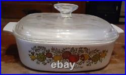 Corning Ware Spice of Life Set of 3 Casserole Dishes with Lid