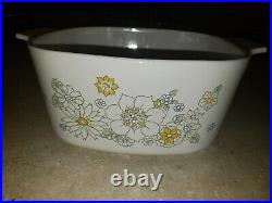 Corning Ware Very Rare Collectable Vintage Flower Bouquet Casserole Dish 3 Qt