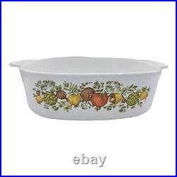 Corning Ware Vintage 1969-1972 Spice Of Life 2 Litre Dish With Lid A-2-B