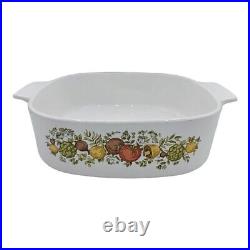 Corning Ware Vintage 1969-1972 Spice Of Life 2 Litre Dish With Lid A-2-B