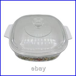 Corning Ware Vintage 1969-1972 Spice Of Life 2 Litre Dish With Lid A-2-B