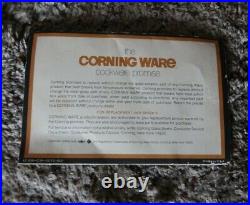 Corning Ware Vintage 1972 L'Echalote Spice Of Life dish A-8-B & lid A-9-C