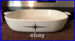 Corning Ware Vintage Black Star Atomic Star 2.5qt pre-owned