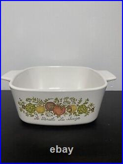 Corning Ware Vintage Casserole 3 Piece Set Spice of Life Great Condition Rare