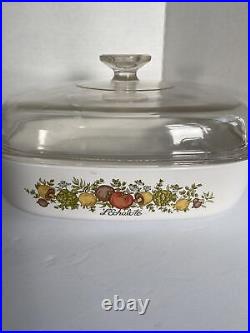 Corning Ware Vintage Spice Of Life Lot 3 Sets Of Baking Casserole Dishes Lids