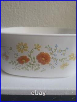 Corning Ware Wild Flower Rare Pattern from 1977-1984 5 Liters