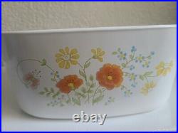 Corning Ware Wild Flower Rare Pattern from 1977-1984 5 Liters