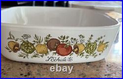 Corning Ware l'echalote 1 Quart With Glass Lid Vintage A-1-B