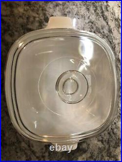 Corning ware blue cornflower 1.5 quart casserole pan with lid vintage P-1 1/2-B