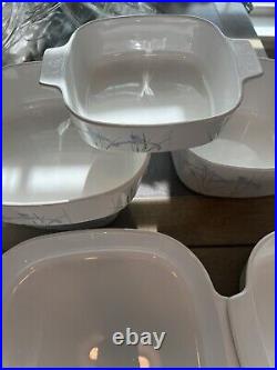 Corning ware shadow iris casserole Complete Set