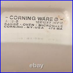 CorningWare Vtg A-10 BCasserole10x10x2.5 Le Romarin Spice of Life withLid A-12C