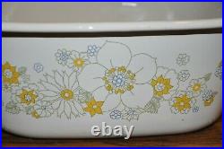 Corningware Floral Bouquet Casserole Dish & Dutch Oven BUNDLE - VINTAGE