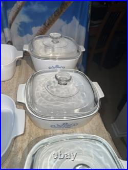 Corningware blue cornflower 11 piece set. Three Lids Are Interchangeable Corningware blue cornflower 11 piece set. Three Lids Are Interchangeable