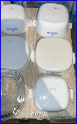 Corningware blue cornflower 11 piece set. Three Lids Are Interchangeable Corningware blue cornflower 11 piece set. Three Lids Are Interchangeable