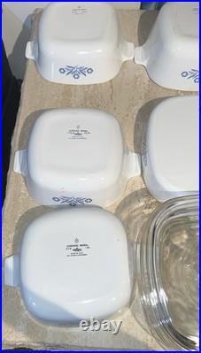 Corningware blue cornflower 11 piece set. Three Lids Are Interchangeable Corningware blue cornflower 11 piece set. Three Lids Are Interchangeable