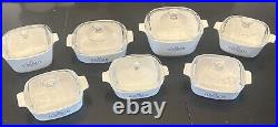 Custom Lot of 14 Pcs 1960-70's Vintage Corning Ware Blue Cornflower Casserole