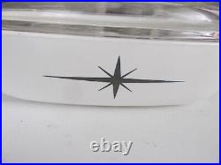 Extra Rare Vintage Corning Ware Black Star atomic star Casserole Dish