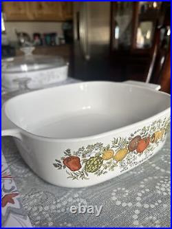 Extremely Rare Vintage Corning Ware La Marjolaine Spice Of Life Casserole Dish