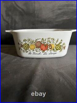 Extremely Rare Vintage Corning Ware Spice of Life Le Persil La Sauge 1.5 Quart