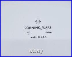 Free shipping vtg 1 Qt Casserole CORNING WARE Blue Cornflower P-1-B with lid