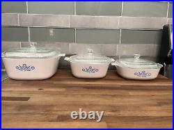 HELP MAUI WILDFIRE VICTIMS with purchase of this Vintage Corning Ware 3 piece set