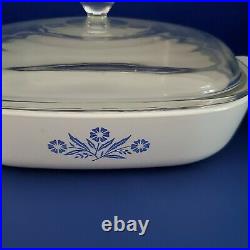 HTF original stamp Early Days VTG 10 In. Corning Ware with lid P-10-B. FS