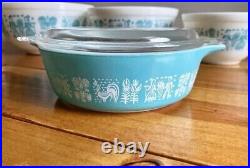 Lady On The Left Rare Vintage Pyrex 471 Butterprint Casserole Dish With LID