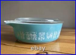 Lady On The Left Rare Vintage Pyrex 471 Butterprint Casserole Dish With LID