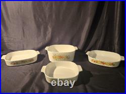 Lot Of Corning Ware Spice Of Life 7 Pieces Vintage Casserole Dishes