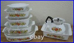 Lot of 11 Corning Ware Pieces SPICE OF LIFE- Hologram Stamp Very Nice Lot of 11 Corning Ware Pieces SPICE OF LIFE- Hologram Stamp Very Nice