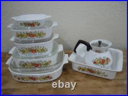 Lot of 11 Corning Ware Pieces SPICE OF LIFE- Hologram Stamp Very Nice Lot of 11 Corning Ware Pieces SPICE OF LIFE- Hologram Stamp Very Nice