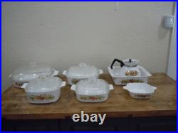 Lot of 11 Corning Ware Pieces SPICE OF LIFE- Hologram Stamp Very Nice Lot of 11 Corning Ware Pieces SPICE OF LIFE- Hologram Stamp Very Nice