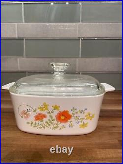 #MAUI #STRONG Extremely rare vintage Wildflowers Corning Ware 1 1/2 Qt dish
