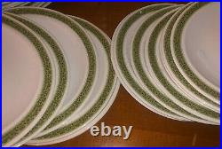 Mid-century Centura Corning Lynwood Green 58 Pcs Vintage Dinnerware Set