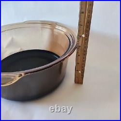 Mixed Set 9 Visions CorningWare Pyrex Brown Glass Teflon Cookware & Lids READ