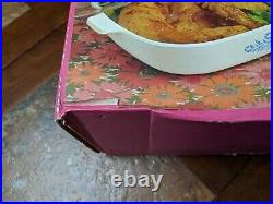 NEW! Never Opened Vintage Corning Ware Blue Cornflower Bake n Fry 2pc Set 1960s