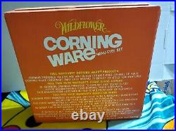 NEW VINTAGE Wildflower Corning Ware 6 Piece Menu-Ette Set P-100-7 SEALED