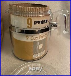 NOS Vintage Pyrex Ware 9 Cup Model 7759 Percolator Original Corning