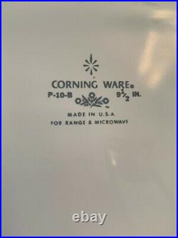 Original Corning Ware Blue Cornflower 9.5 inch Cookware with Lid Vintage 1970s